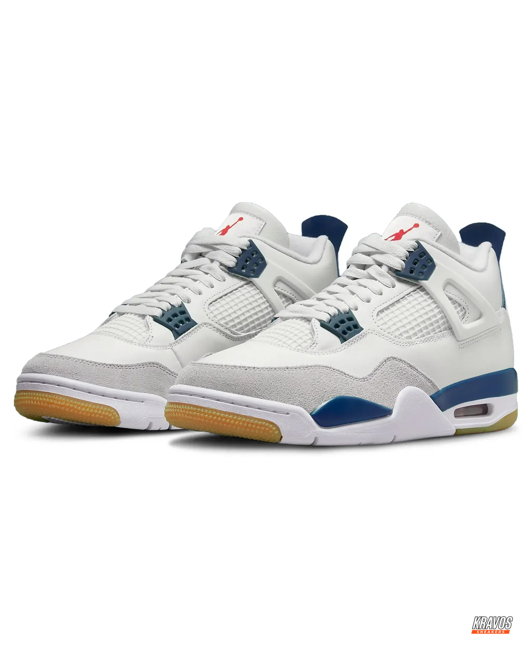 JDN Leather Suede Gum-Sole Mid Trainer