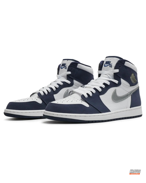 JDN Leather Wings-Badge High Trainer