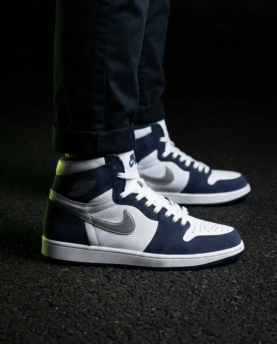 JDN Leather Wings-Badge High Trainer