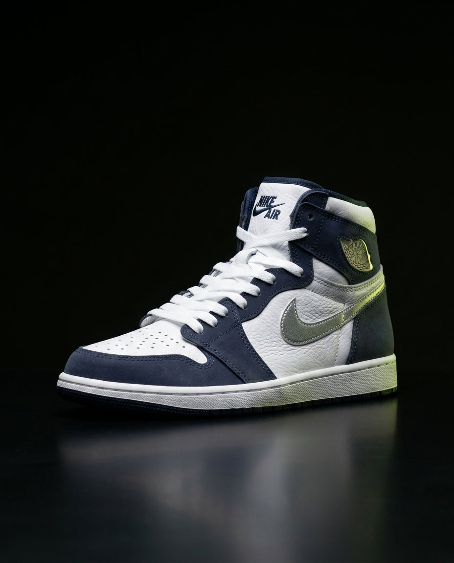 JDN Leather Wings-Badge High Trainer