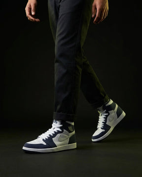 JDN Leather Wings-Badge High Trainer
