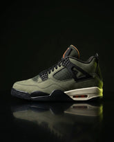 JDN Nubuck Mesh-Panelled Mid Trainer Olive Black Cream