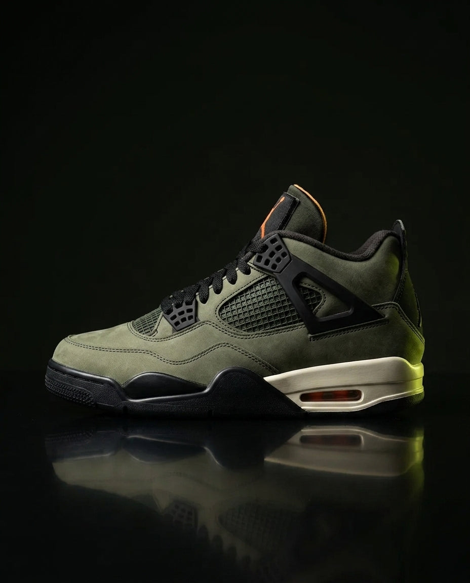 JDN Nubuck Mesh-Panelled Mid Trainer