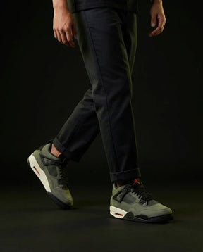 JDN Nubuck Mesh-Panelled Mid Trainer