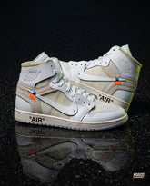 JDN Preloved Leather Deconstructed Panelled High-Top White Cream
