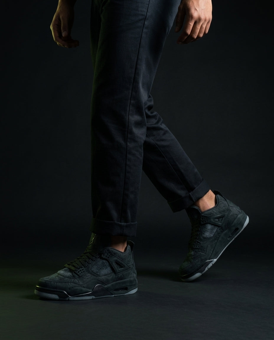 JDN Suede Textured Mid Basketball Trainer