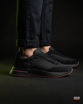 LP Suede Panelled Chunky Runner Black Gum