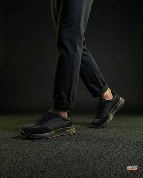 LP Suede Panelled Chunky Runner Black Gum