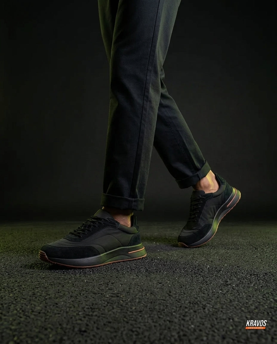 LP Suede Panelled Chunky Runner Black Gum