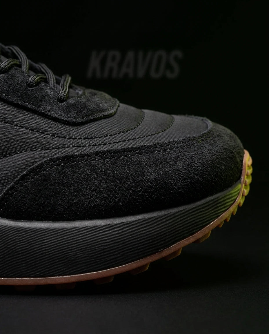 LP Suede Panelled Chunky Runner Black Gum