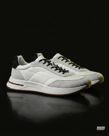 LP Suede Panelled Chunky Runner White Black Gum