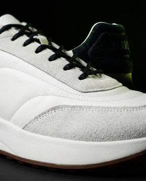 LP Suede Panelled Chunky Runner White Black Gum