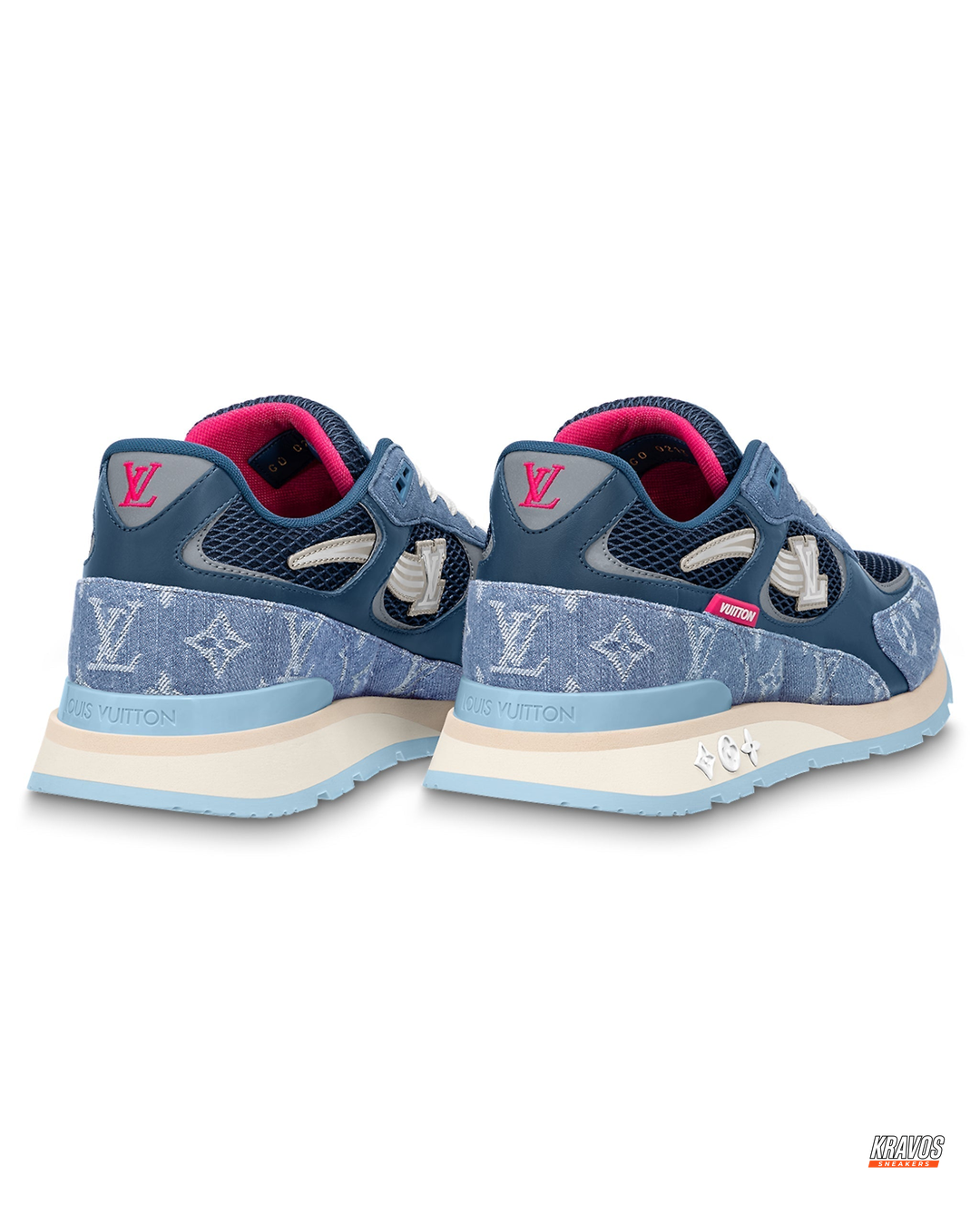 LV Denim Panelled Chunky Runner