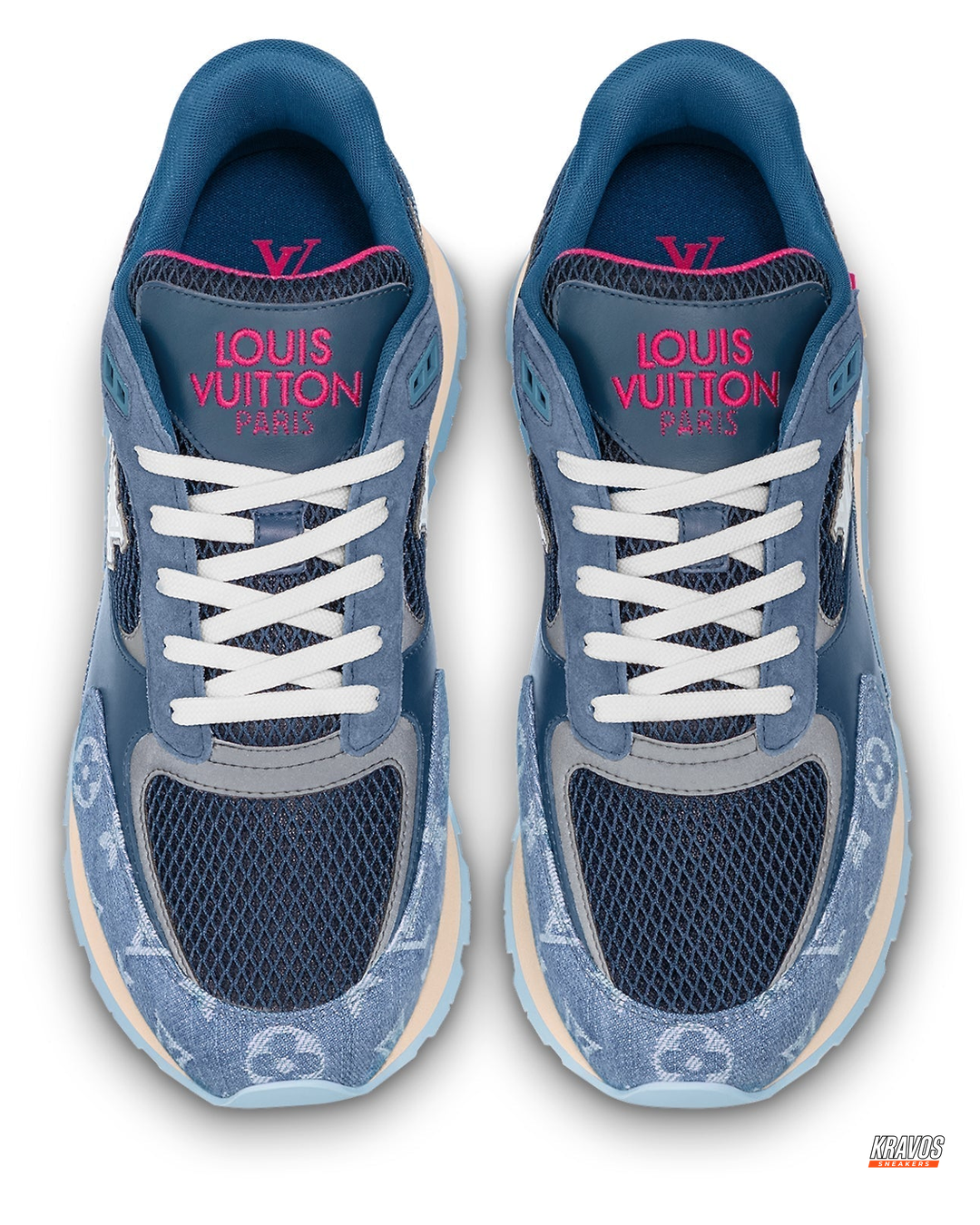 LV Denim Panelled Chunky Runner