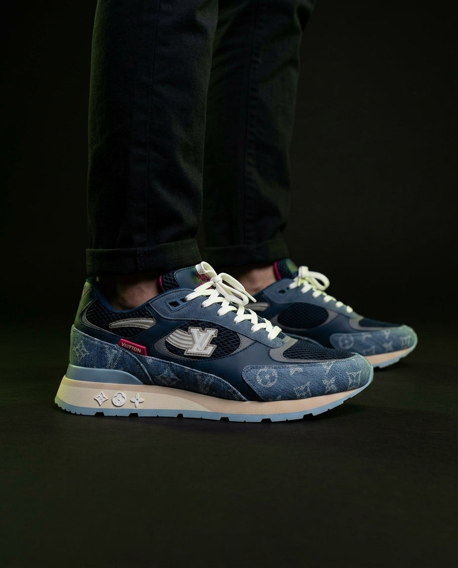 LV Denim Panelled Chunky Runner