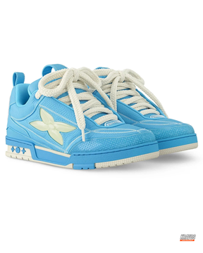 LV Leather Mesh Panelled Skate Trainer