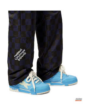 LV Leather Mesh Panelled Skate Trainer