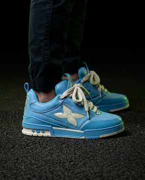 LV Leather Mesh Panelled Skate Trainer