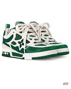 LV Leather Mesh Panelled Skate Trainer