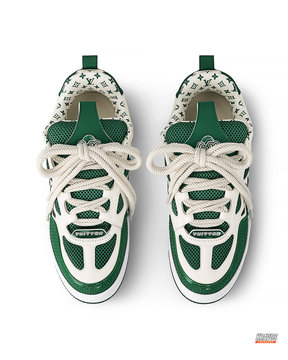LV Leather Mesh Panelled Skate Trainer