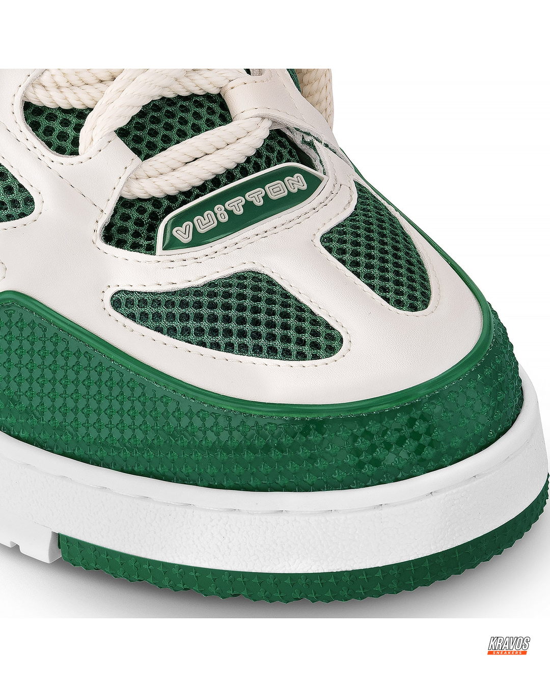 LV Leather Mesh Panelled Skate Trainer