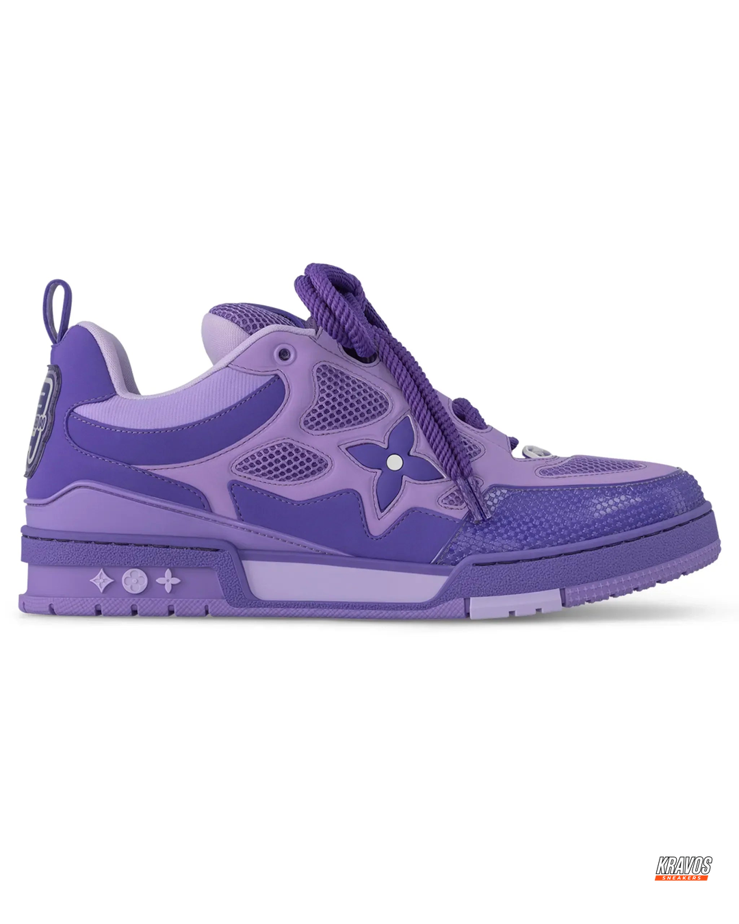 LV Leather Mesh Panelled Skate Trainer