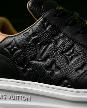 LV Leather Monogram Embossed Court Trainer