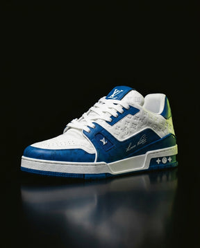 LV Leather Monogram Panelled Court Trainer