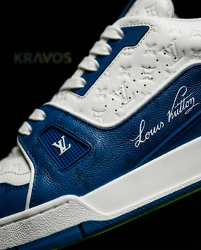LV Leather Monogram Panelled Court Trainer