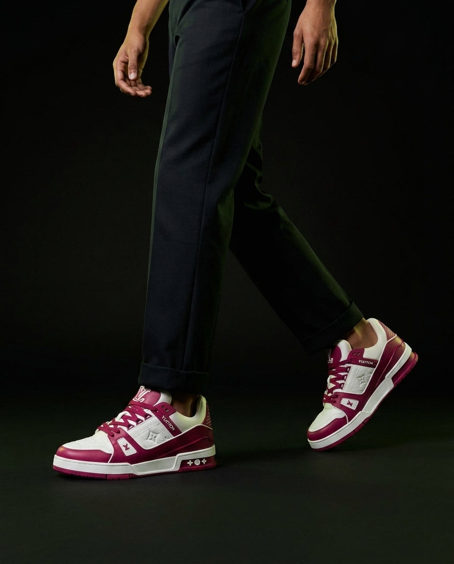 LV Leather Padded-Tongue Court Trainer