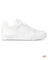LV Leather Panelled Chunky Trainer Triple White #triplewhite