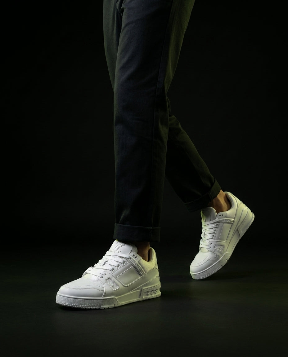 LV Leather Panelled Chunky Trainer