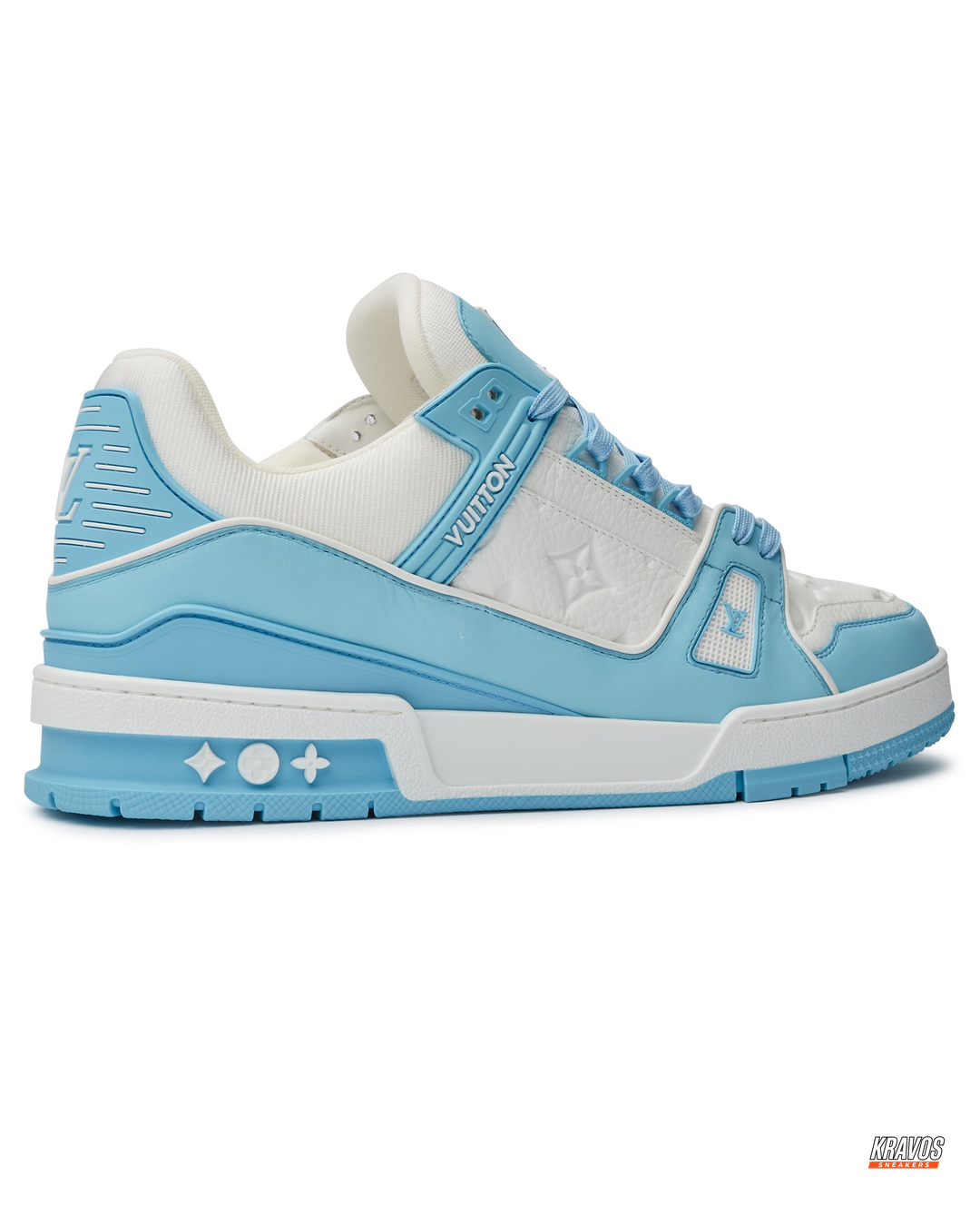 LV Leather Panelled Monogram Trainer