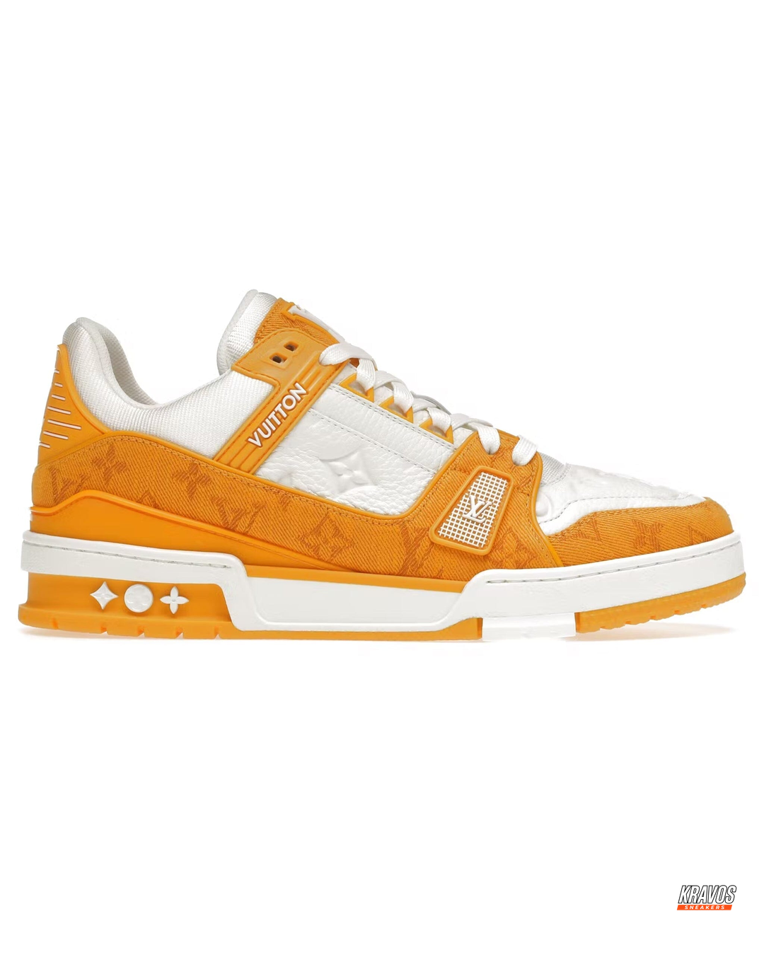 LV Leather Panelled Monogram Trainer