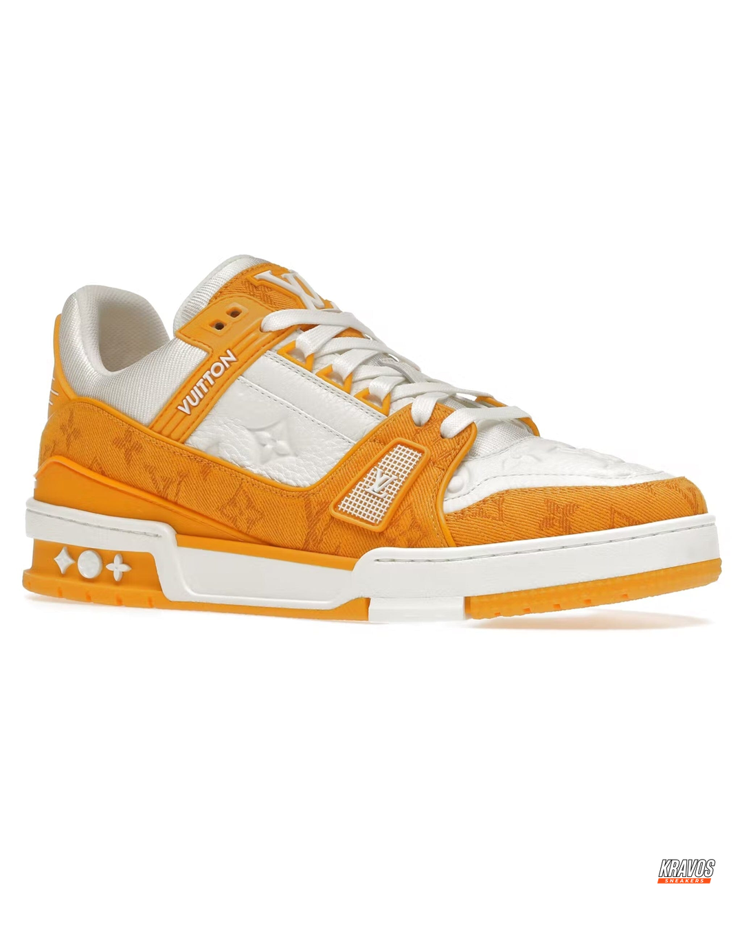 LV Leather Panelled Monogram Trainer