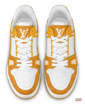 LV Leather Panelled Monogram Trainer