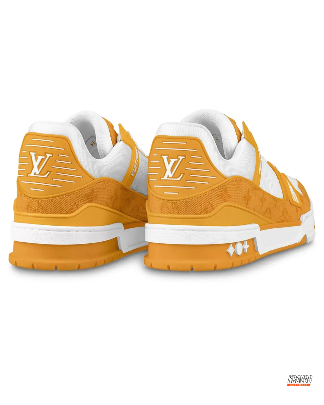 LV Leather Panelled Monogram Trainer