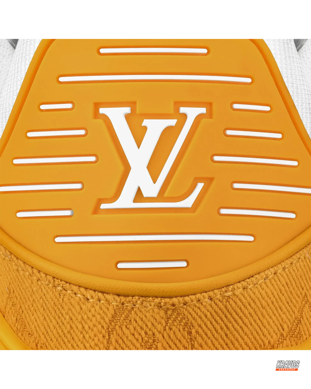 LV Leather Panelled Monogram Trainer