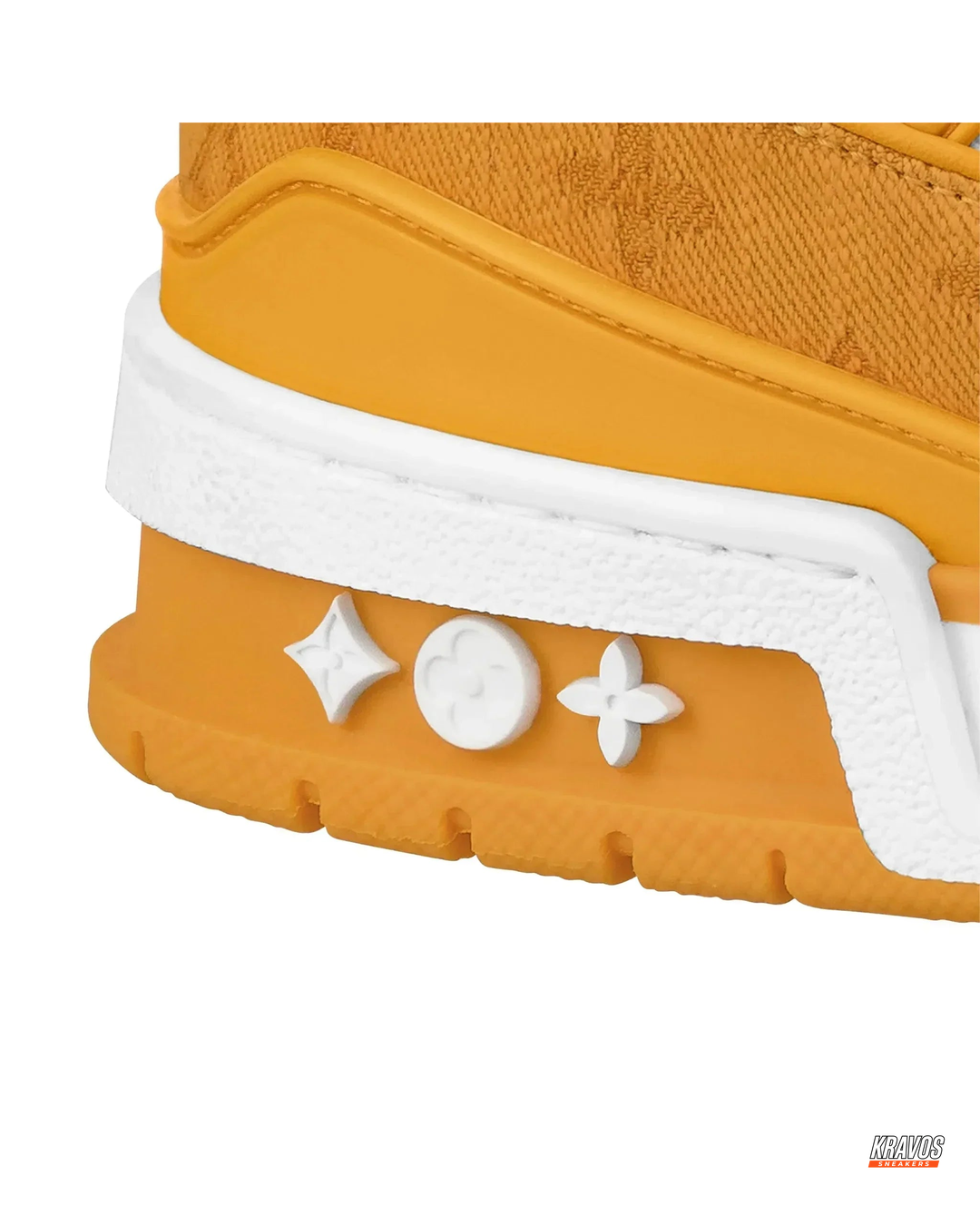 LV Leather Panelled Monogram Trainer