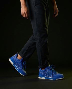 LV Leather Panelled Skate Trainer