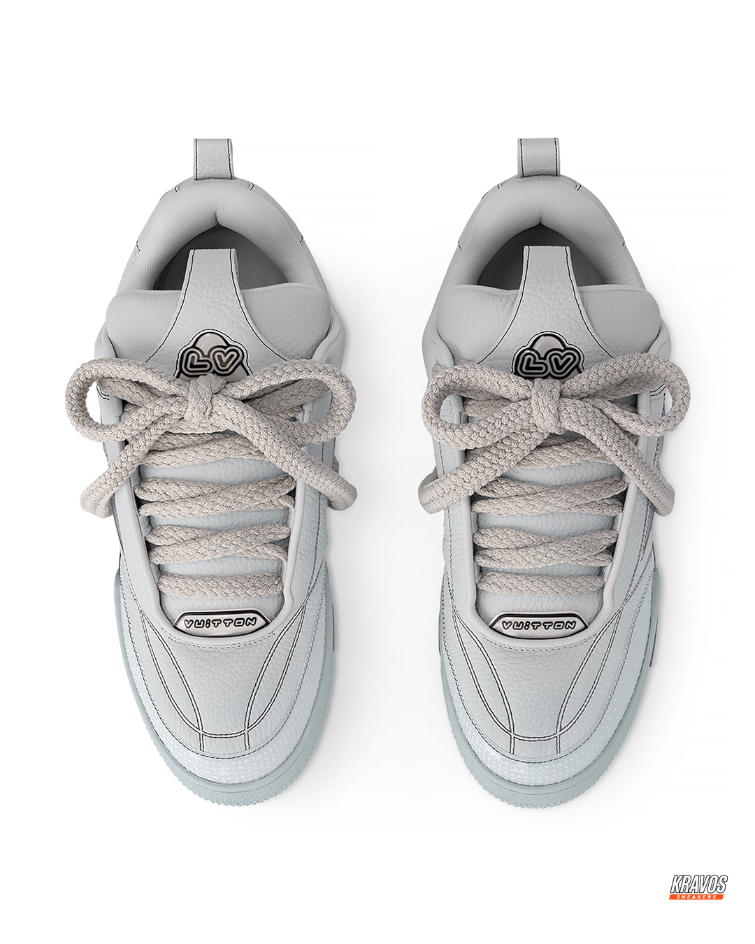 LV Leather Panelled Skate Trainer