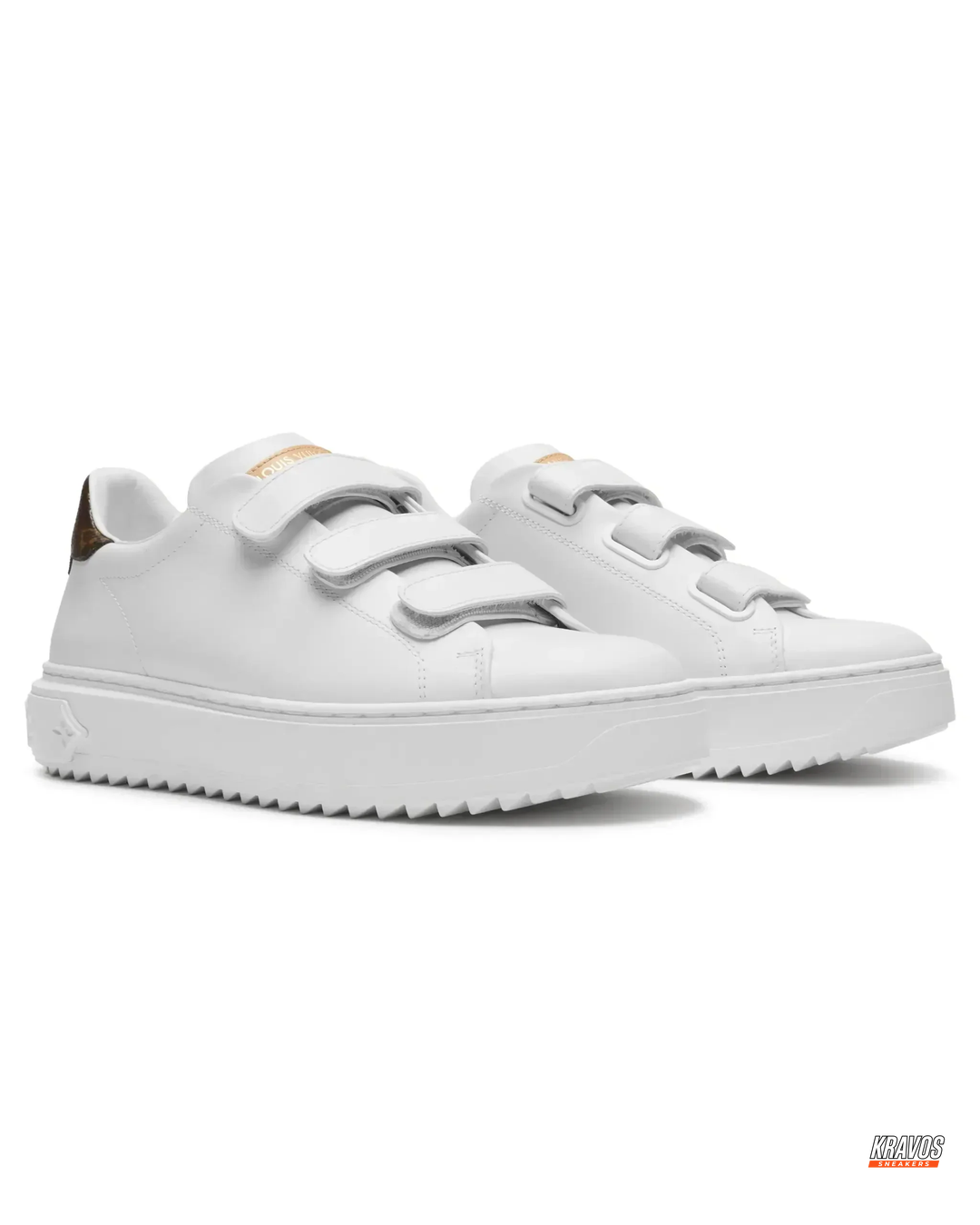 LV Leather Triple-Strap Court Trainer