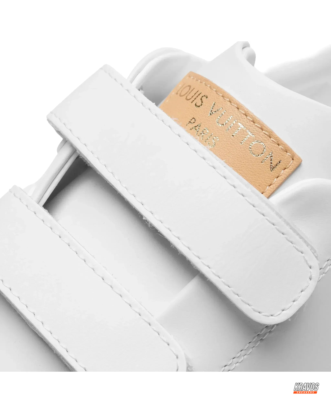 LV Leather Triple-Strap Court Trainer