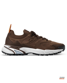 LV Mesh Lugged-Sole Trail Runner Brown White #brownwhite