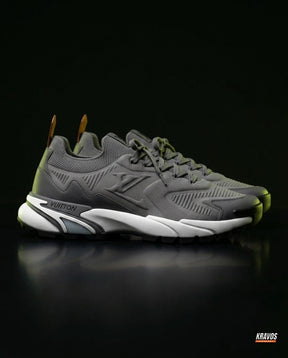 LV Mesh Lugged-Sole Trail Runner Grey White Black