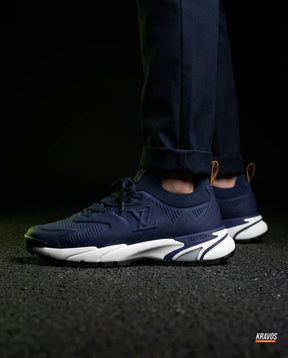 LV Mesh Lugged-Sole Trail Runner Navy White