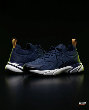 LV Mesh Lugged-Sole Trail Runner Navy White