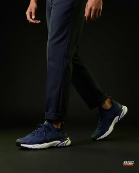 LV Mesh Lugged-Sole Trail Runner Navy White