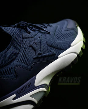 LV Mesh Lugged-Sole Trail Runner Navy White