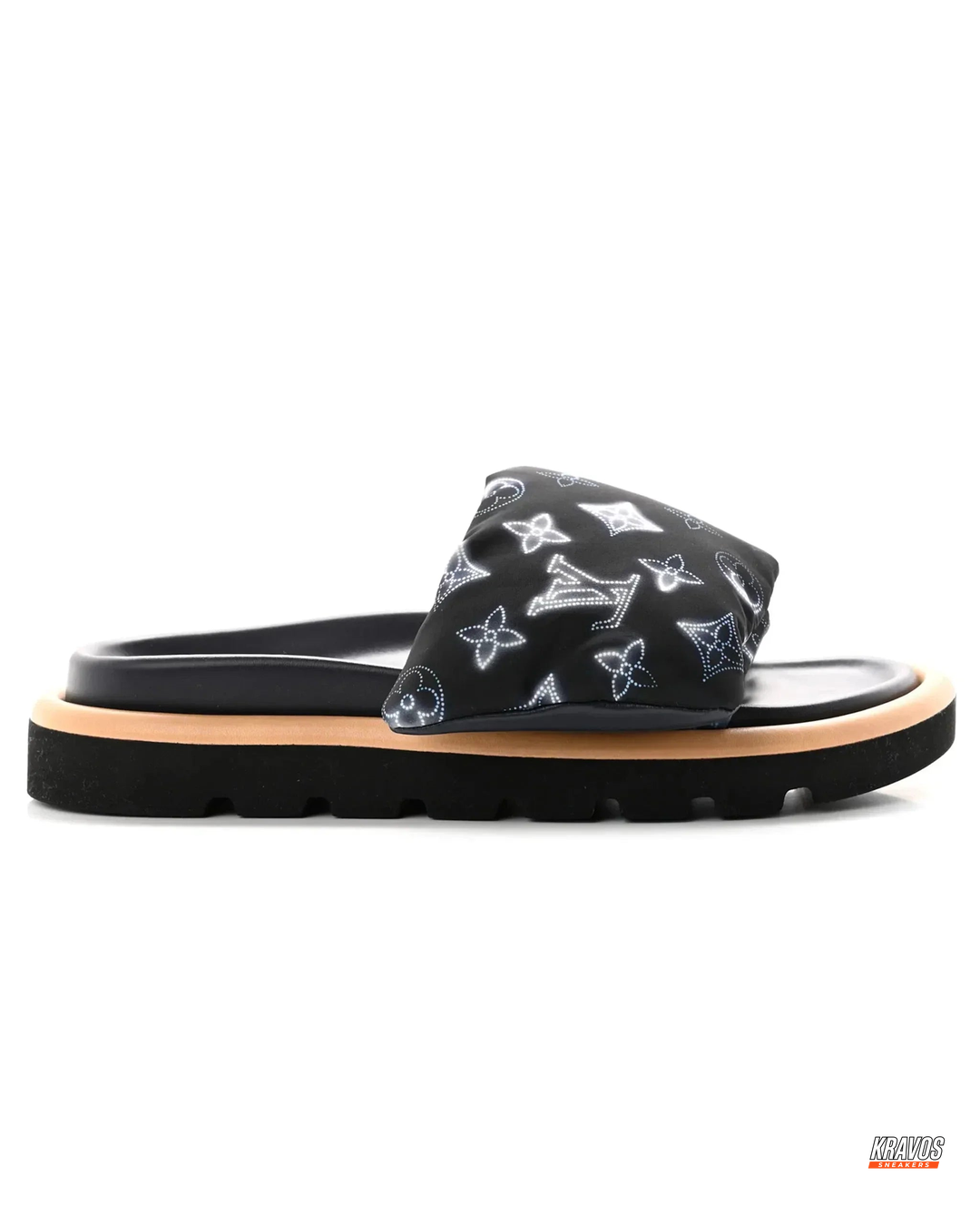 LV Nylon Padded Pillow Slide